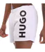 Mens Abas Logo Swim Shorts White Hugo-3