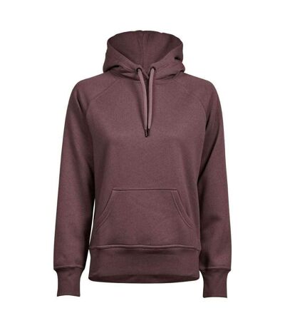 Womens/ladies raglan hooded sweatshirt grape Tee Jays