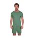 Mens classic short pyjama set green Light And Shade-4