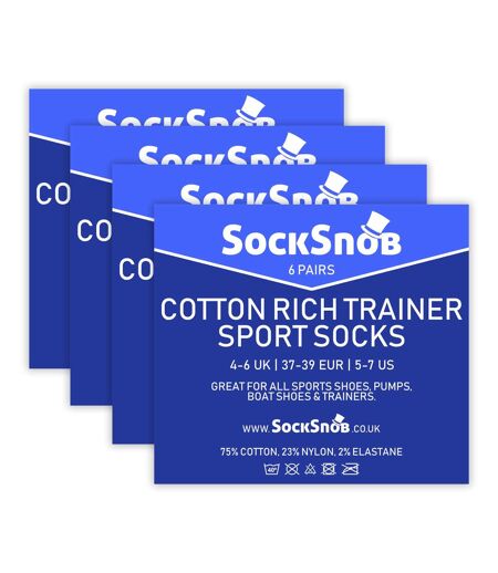 Lot de 24 paires de chaussettes d'entraînement unisexes en coton