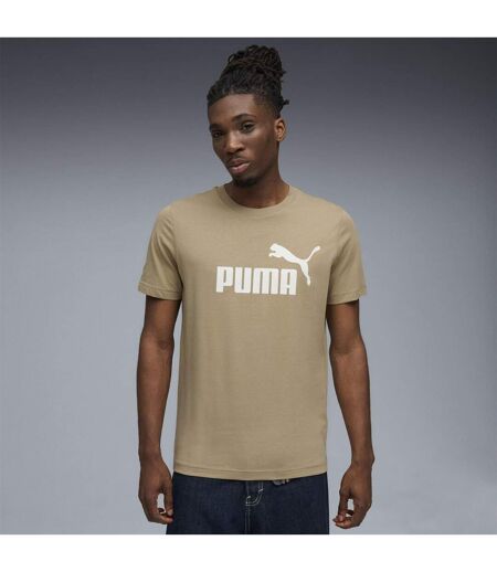 Mens Ess No.1 Logo Regular T-shirt Iced Coffee Puma