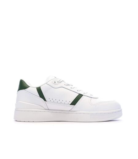 Baskets blanc/vert homme lacoste t-clip set 224