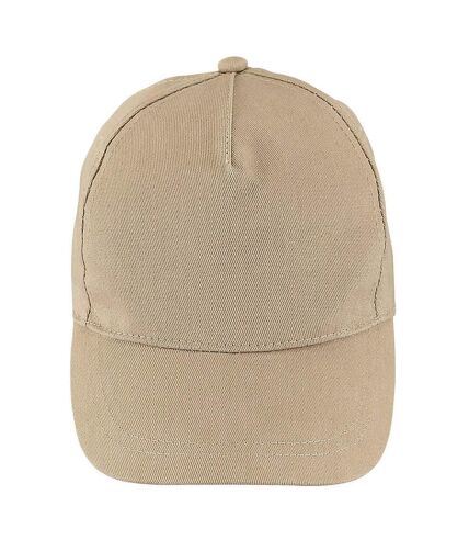 SOLS Unisex Buzz 5 Panel Baseball Cap (Sand)