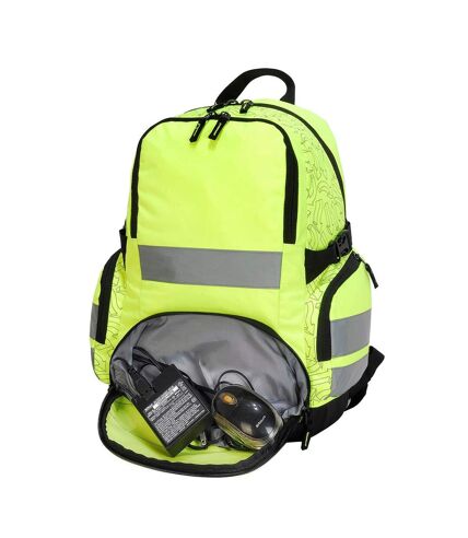 Shugon London Pro Hi-Vis Backpack (Pack of 2) (Hi-Vis Yellow) (One Size) - UTBC4161