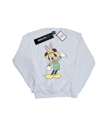Disney Sweatshirt Mickey Mouse Easter Bunny - Femmes/Dames (Blanc) - UTBI27953