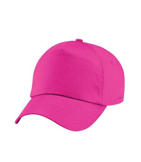 Childrens/kids original 5 panel cap fuchsia Beechfield