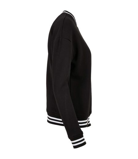 Pull College Femme Noir Blanc Build Your Brand