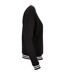 Pull College Femme Noir Blanc Build Your Brand-3