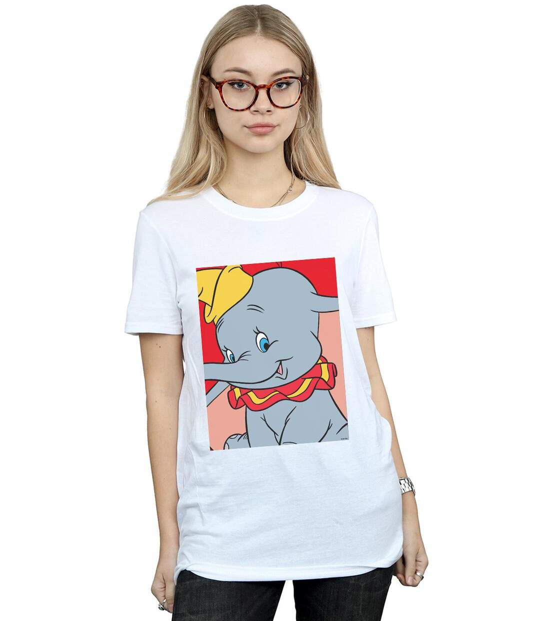 Disney - T-shirt DUMBO PORTRAIT - Femme (Blanc) - UTBI16980-2