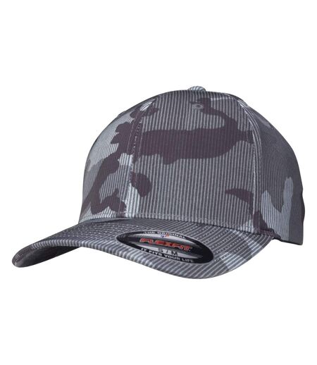 Casquette flexfit adulte noir/gris/gris clair Yupoong