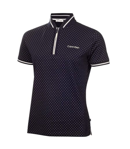 Polo Motif/style Micro-pois Camilla Femme Bleu Marine Calvin Klein