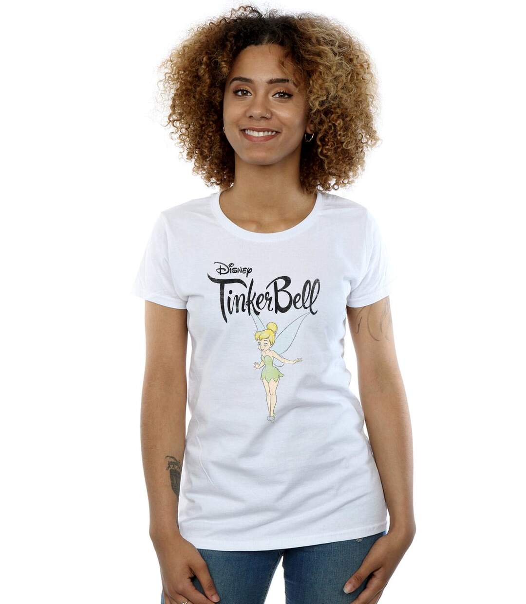 Disney - T-shirt TINKER BELL FLYING TINK - Femme (Blanc) - UTBI15796-2