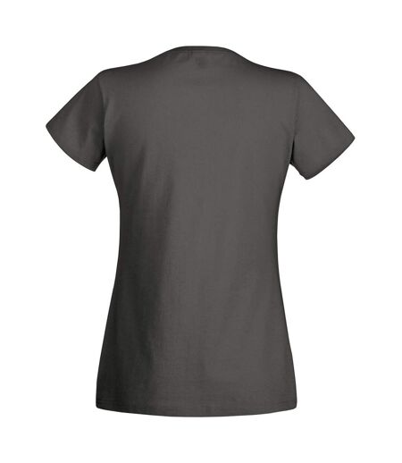 T-shirts Manches Courtes Femmes Gris Foncé Fruit Of The Loom