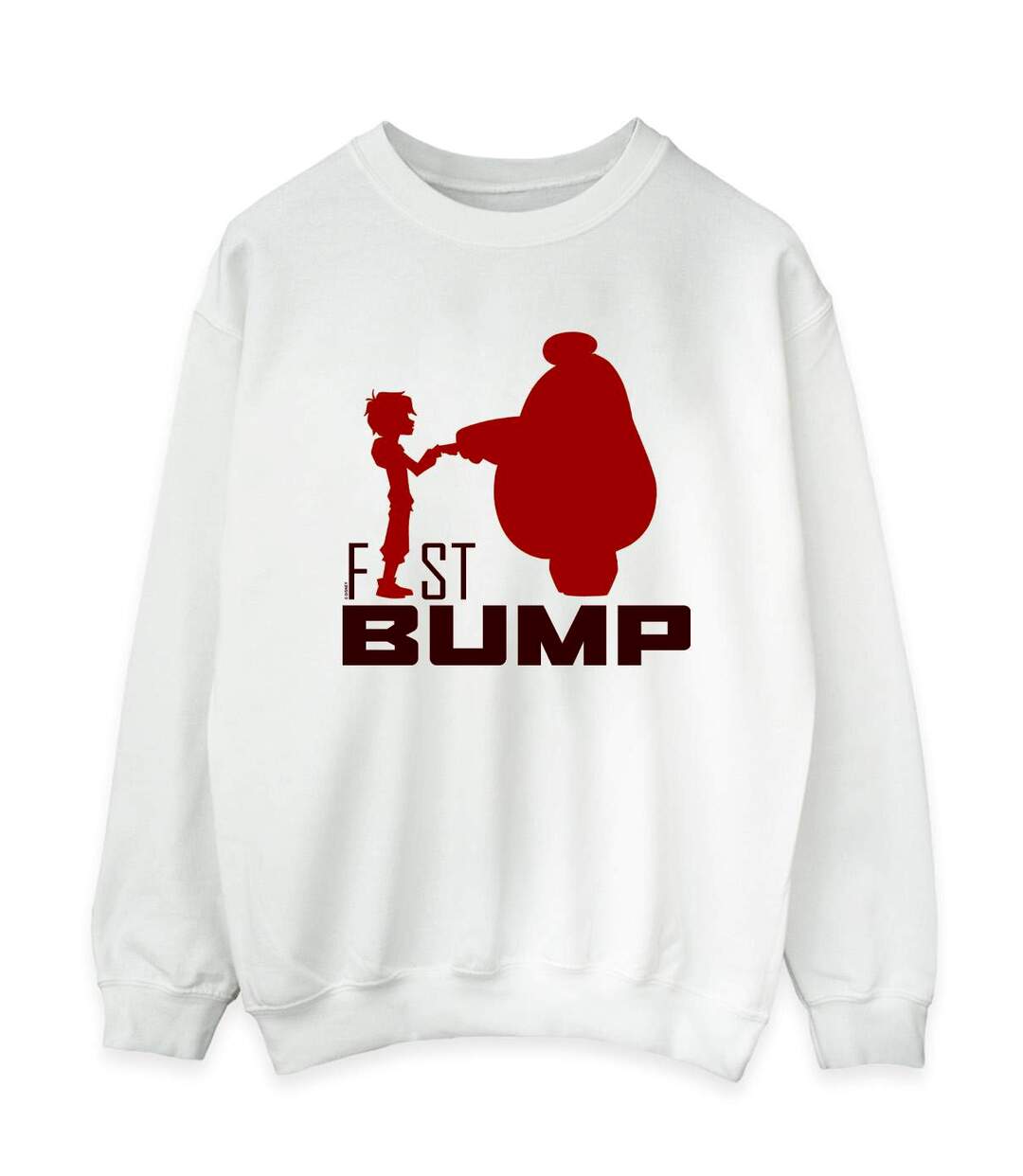 Disney Sweatshirt Big Hero 6 Womens/Ladies Baymax Fist Bump Cutout (Blanc) - UTBI11693-1