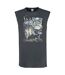 Unisex Adult Snow Leopards The Hu Sleeveless Tank Top Charcoal Amplified-1