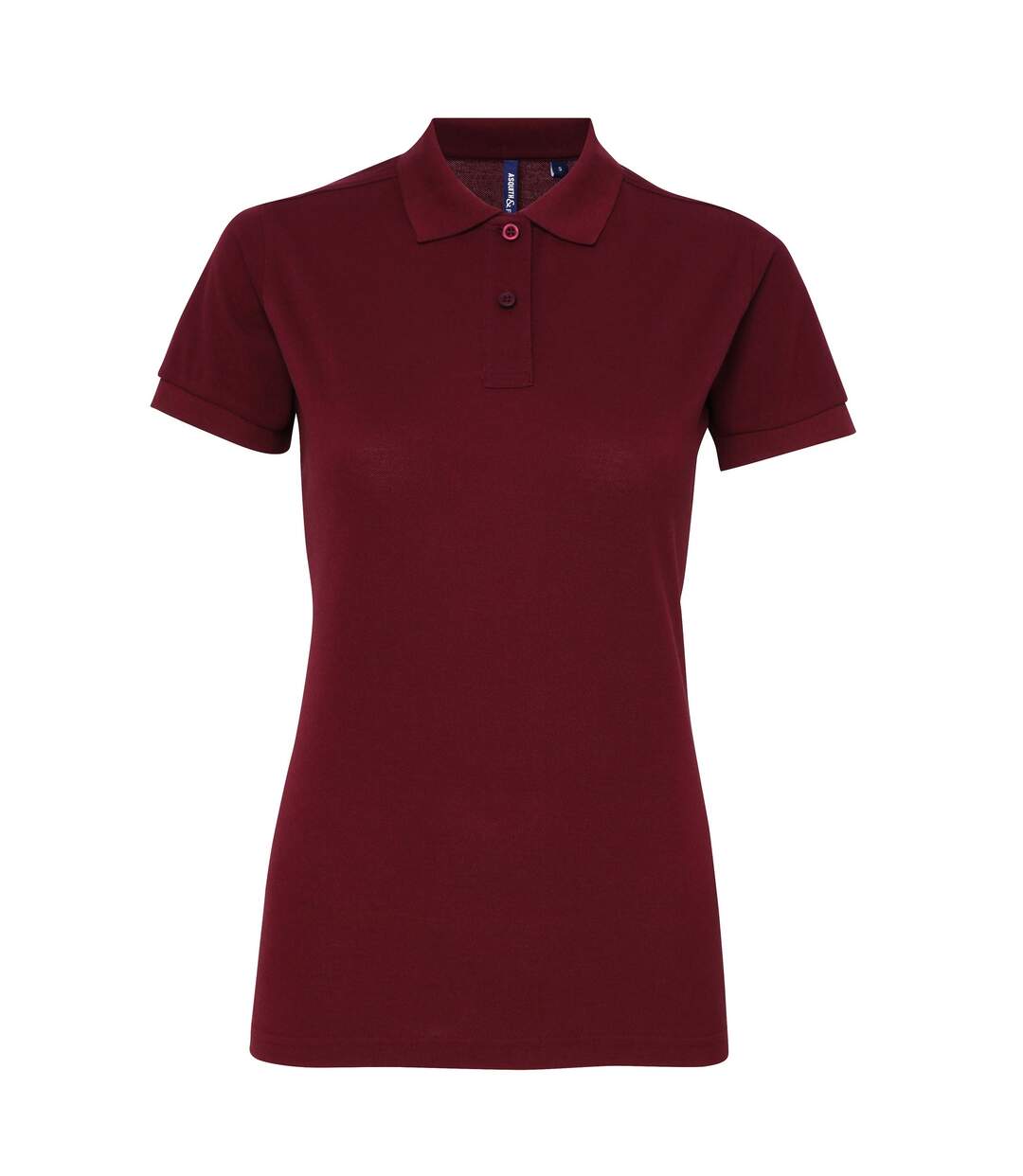 Polo manches courtes femme bordeaux Asquith & Fox