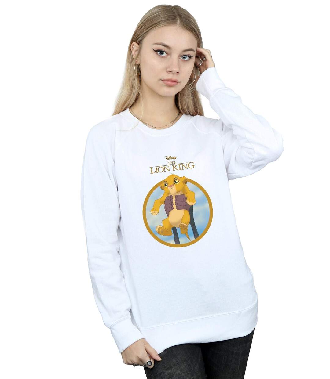 Disney Sweatshirt Simba Womens/Ladies The Lion King Show (Blanc) - UTBI22153-2