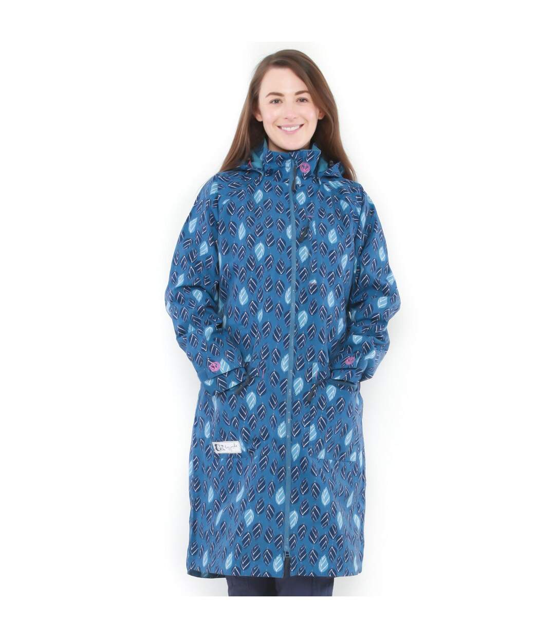 Veste Imperméable Motif/style Imprimé Femme Orange Automne Lazy Jacks-2