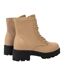 Bottines Motif/style Motard Femme Marron Clair I Saw It First-2