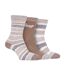 3 Paires Chaussettes Femme Rembourré Anti Ampoules-1