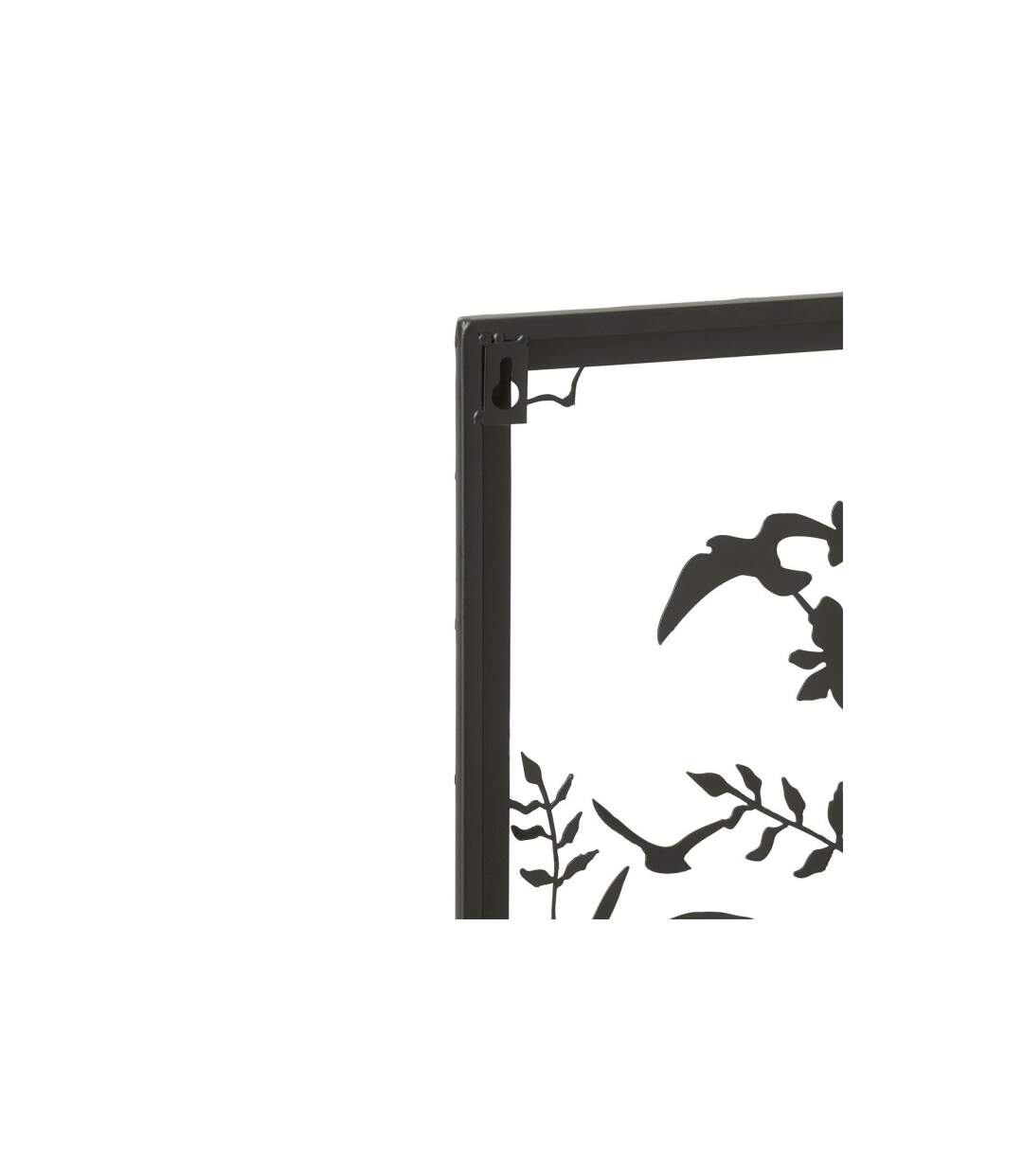 Jardinière Murale en Métal Plantes 41cm Noir-2