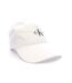 Casquette blanche homme calvin klein jeans monologo printed - taille unique-2