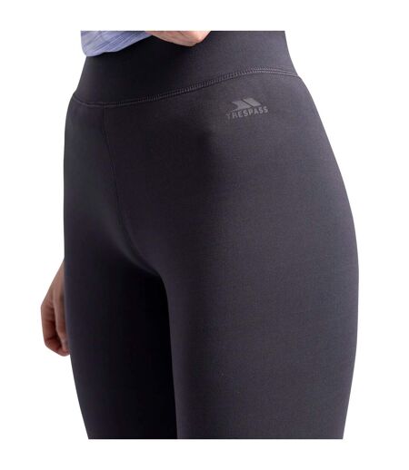Womens/ladies Fuzzy Sherpa Leggings Dark Grey Trespass