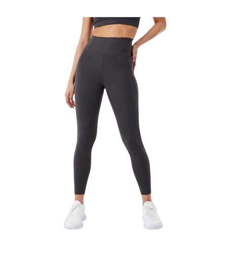 Womens/ladies Core High Rise Leggings Charcoal USA Pro