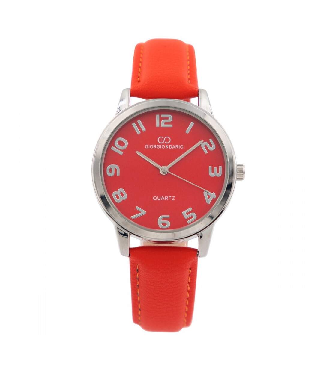 Délicate Montre Femme Rouge Orange GIORGIO-1