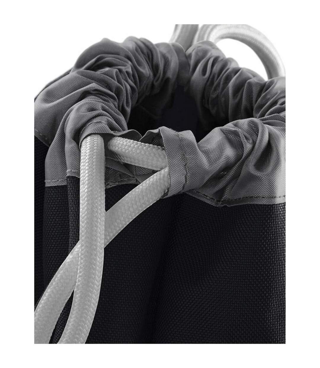 Athleisure Drawstring Bag One Size Black Graphite Bagbase-2