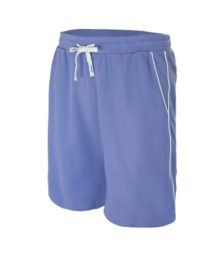 Mens Cotton Blend Shorts Light Blue Fabric
