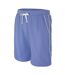 Mens Cotton Blend Shorts Light Blue Fabric-3