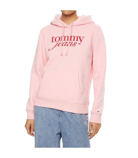 Sweat À Capuche Tommy Jeans Femme Rose Tommy Hilfiger