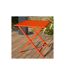 Table de Jardin Pliante Marius 70cm Orange-5
