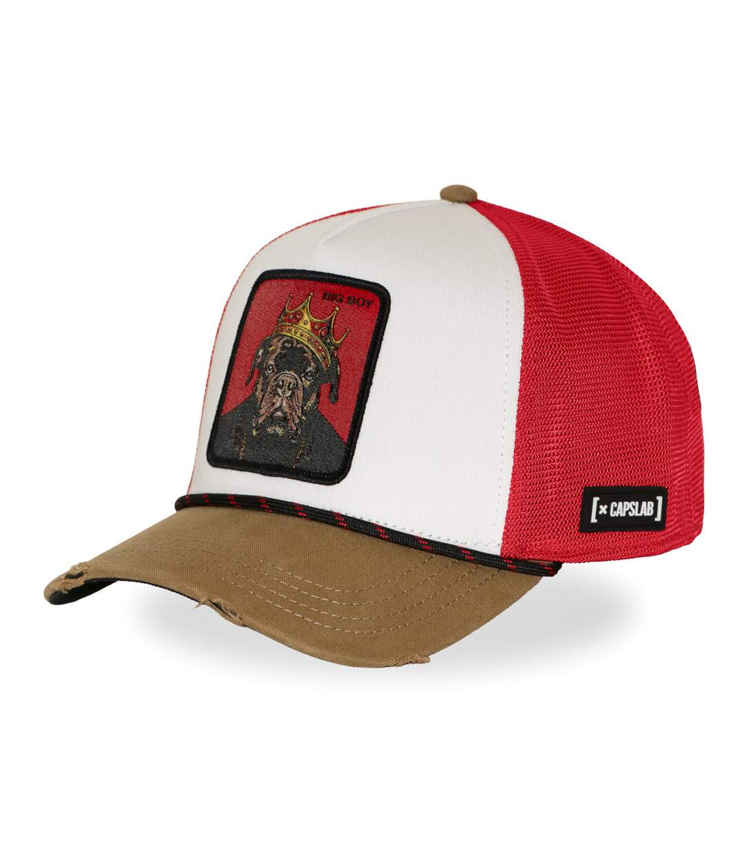 Casquette trucker premium avec filet et patch Big Boy Capslab-1