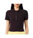 Polo marron femme lacoste pf5462-031-1