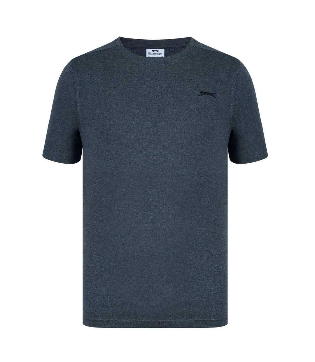 T-shirt Motif/style Logo 3d Homme Charbon Chiné Chiné Slazenger-1