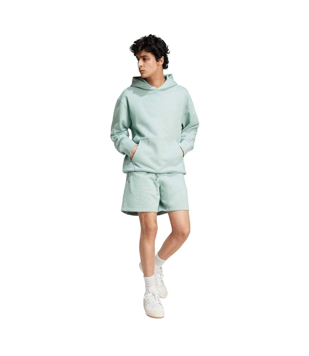 Sweat À Capuche Essentials Homme Vert Adidas-1