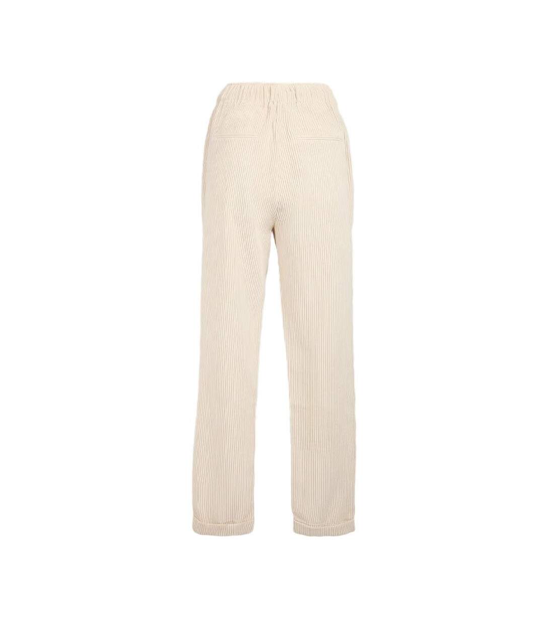 Pantalon velours beige femme teddy smith teddy middle - l-2