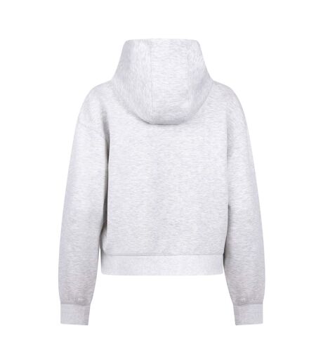 Womens/ladies Sileas Active Full Zip Hoodie Grey Marl Trespass