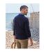 Mens Cashmere V Neck Jumper Navy WoolOvers-2