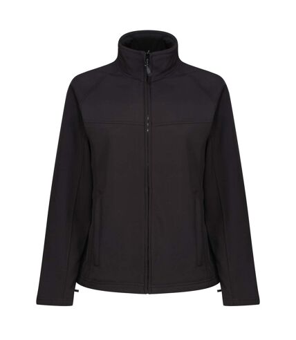 Regatta Ladies Uproar Softshell Wind Resistant Jacket (All Black) - UTRG1491