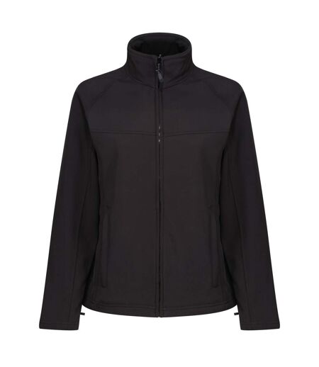 Regatta Ladies Uproar Softshell Wind Resistant Jacket (All Black) - UTRG1491