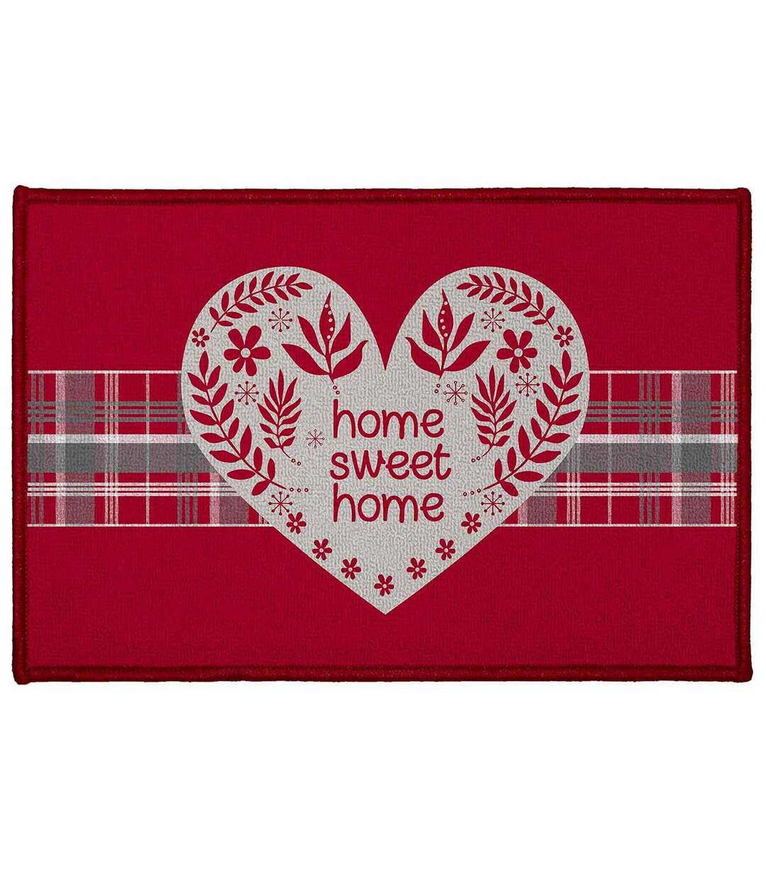 Tapis d'Entrée Sweet Heart 40x60cm Rouge-1