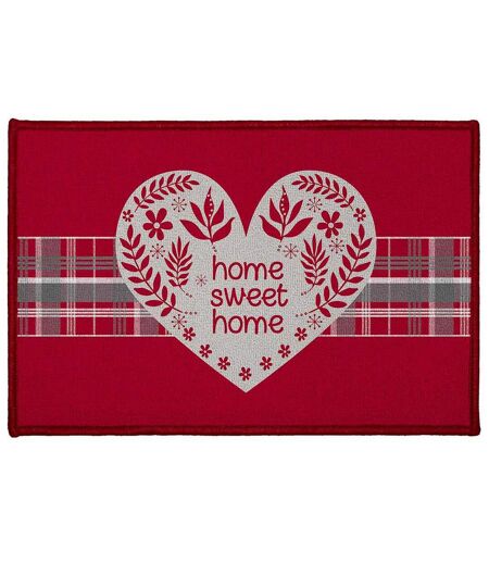 Tapis d'Entrée Sweet Heart 40x60cm Rouge