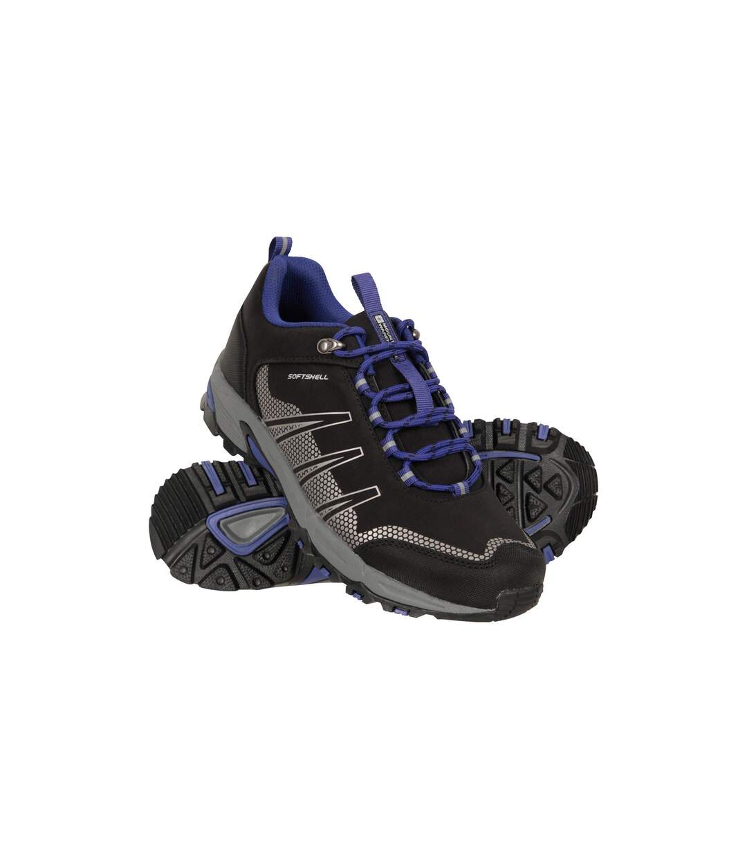 Womens/ladies Annapurna Softshell Running Trainers Black Mountain Warehouse-2
