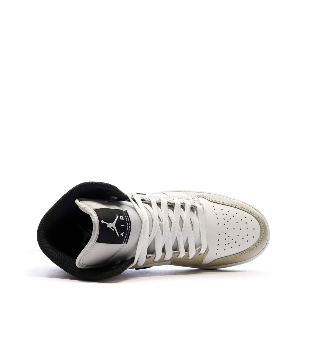 Air jordan 1 mid blanche/beige homme nike-4
