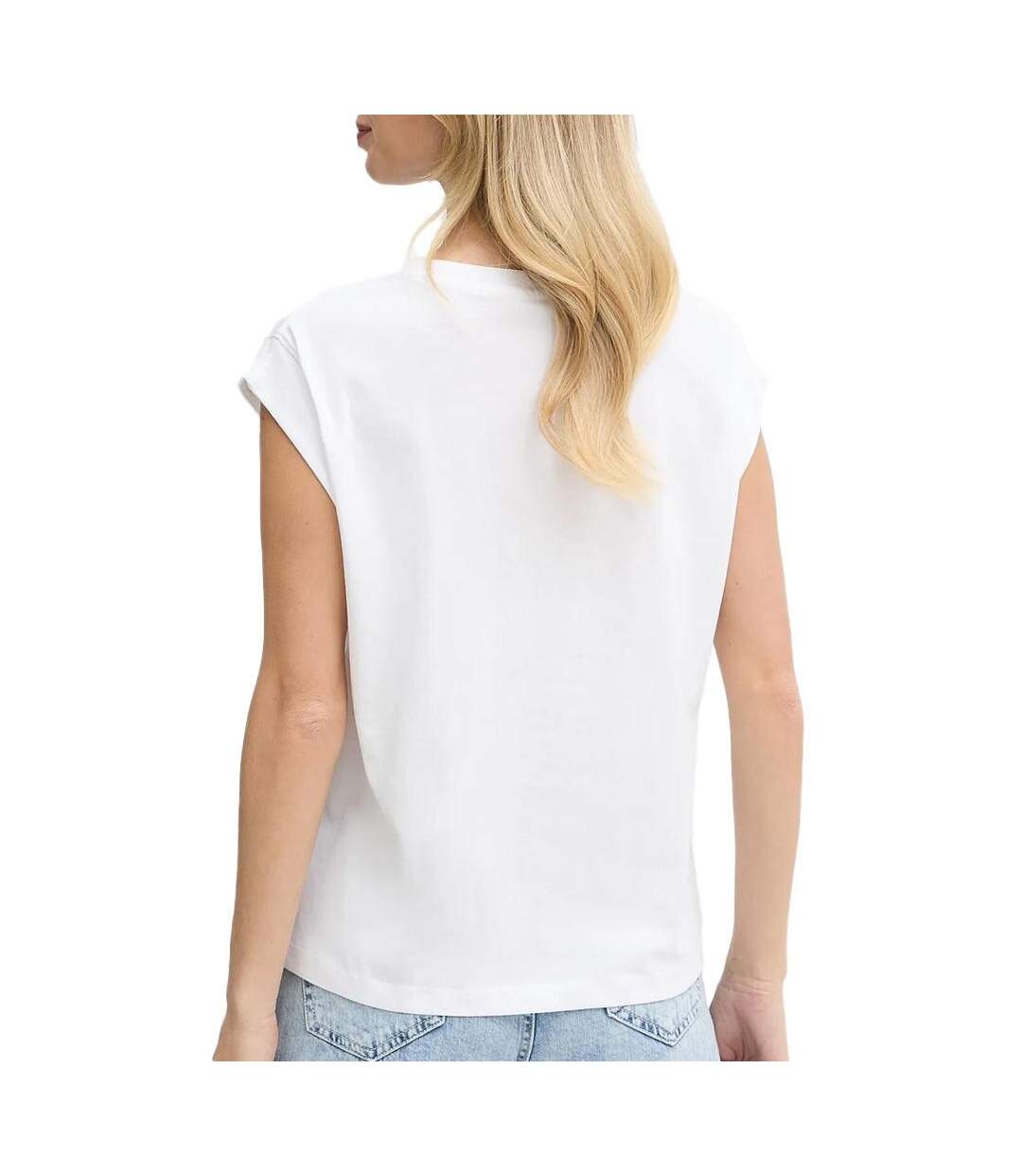 T-shirt blanc femme pepe jeans aurore - l-2