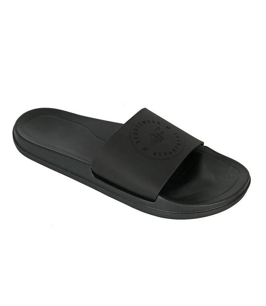 Mens Logo Flip Flops Black 4F-4