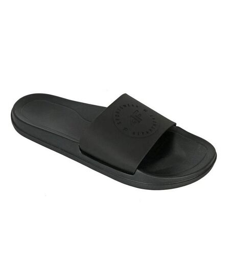Mens Logo Flip Flops Black 4F